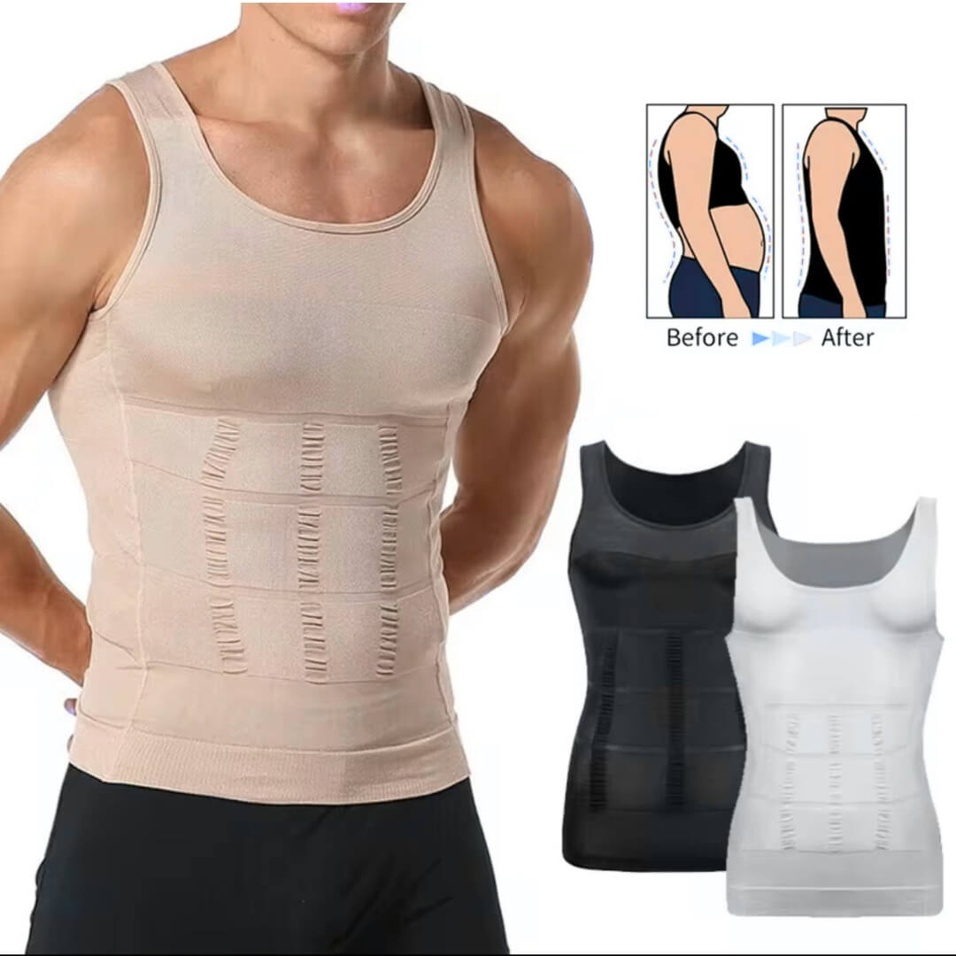 Débardeur Gainant Homme | Effet Sculptant & Amincissant 🧍🏾