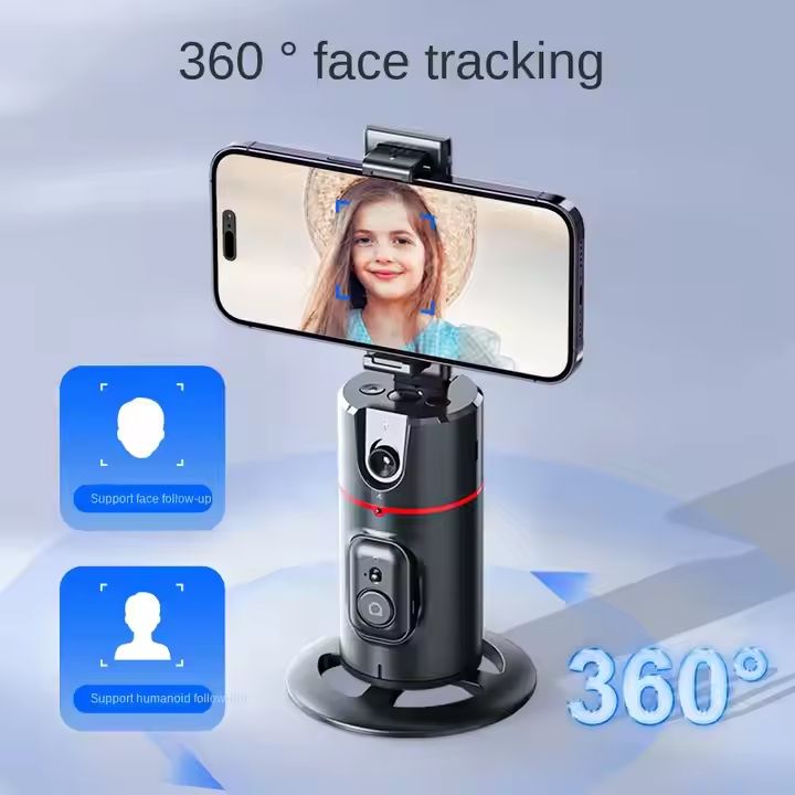 Support Téléphone Rotatif, Intelligent 360°|Suivi Visage Auto