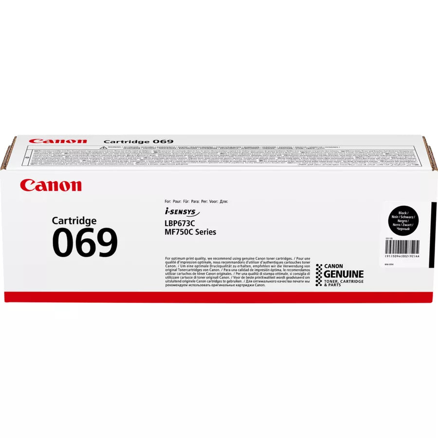 Cartouche Toner Canon 069 - Noire - 2100 pages