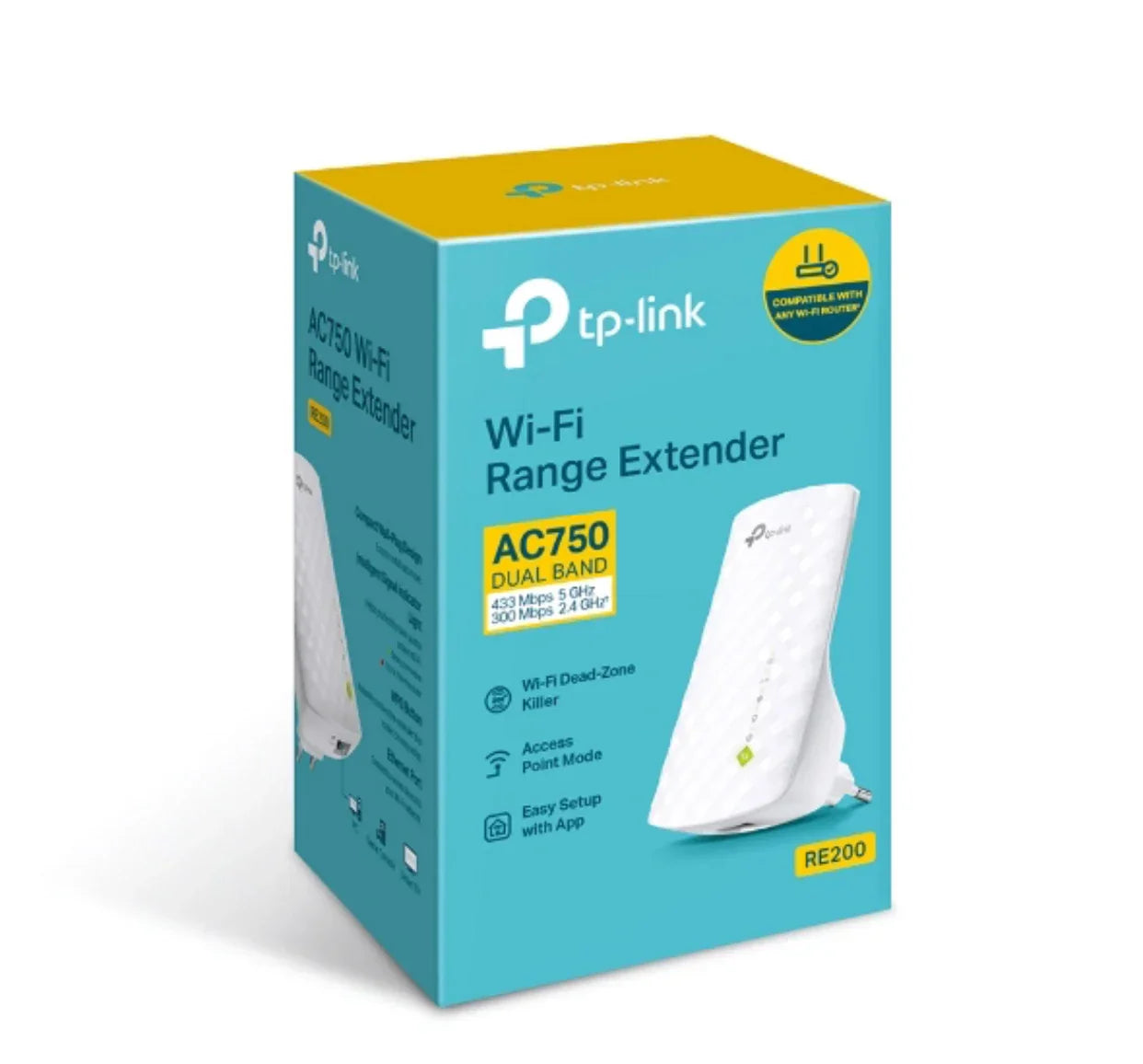 Répéteur WiFi 5 bi-bande (AC750 Mbps) RE200