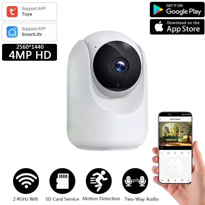 Caméra Surveillance Intérieure WiFi 4MP |Mini |Intelligente |Discrète